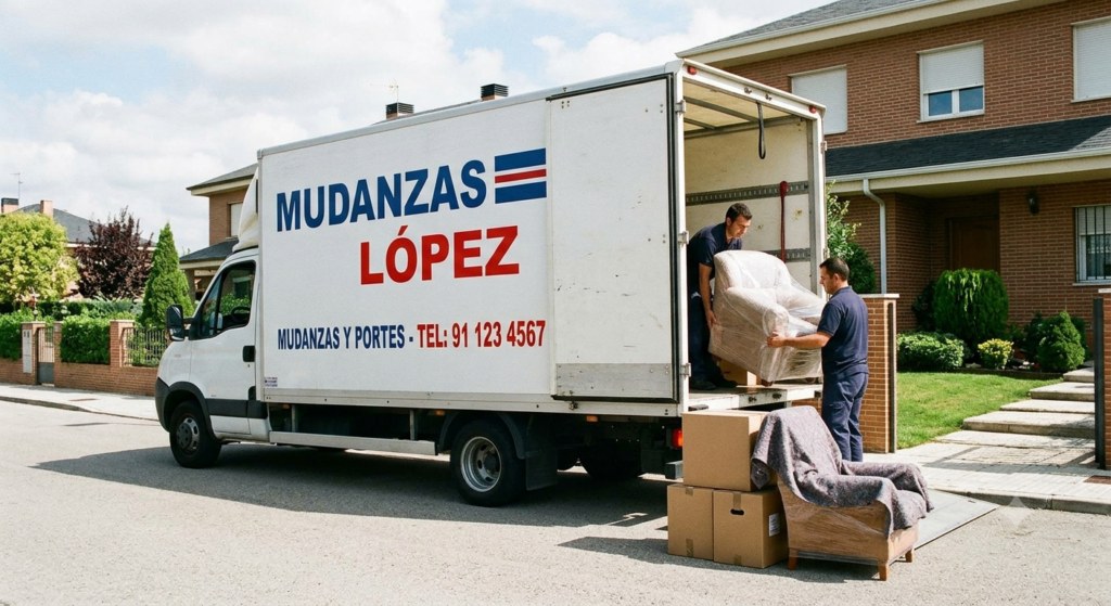 Camión de mudanzas familiar sin estrés de [LOPEZ]